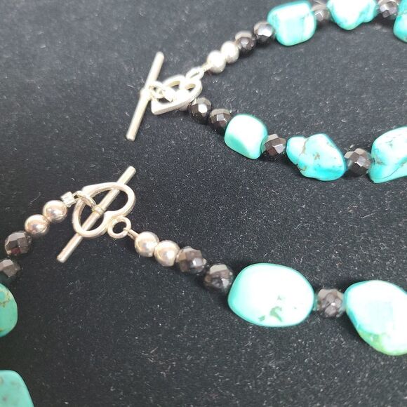 Del Sol Turquoise Nugget Necklace and Bracelet Set - Picture 7 of 8